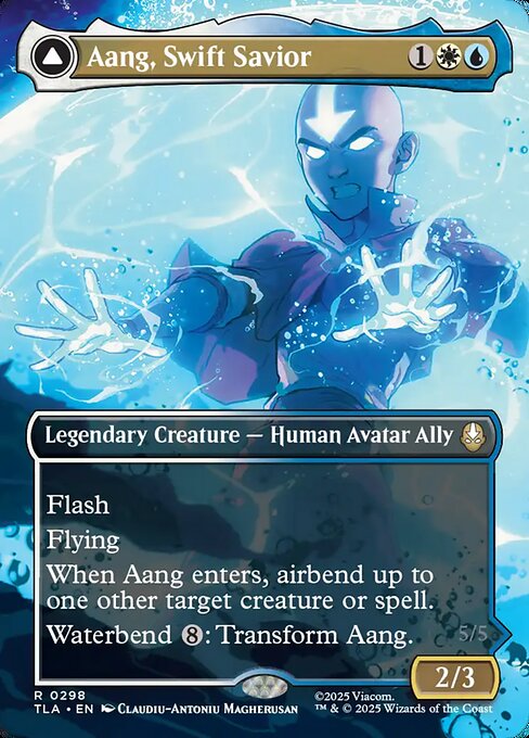 Aang, Swift Savior (0298) (Borderless) - Avatar: The Last Airbender - R - 298