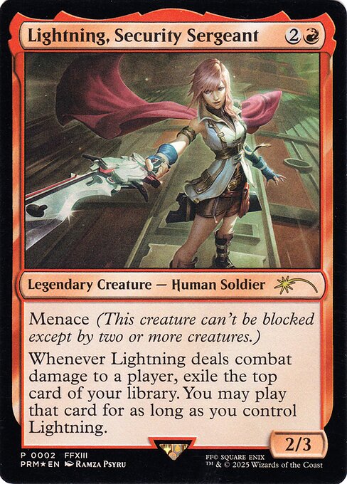 Lightning, Security Sergeant (Costco Bundle) - Unique and Miscellaneous Promos - P - 2