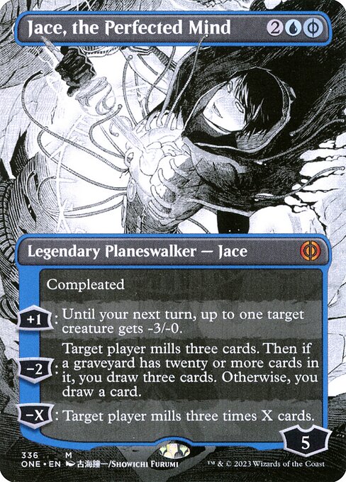 Jace, the Perfected Mind (Borderless) - Phyrexia: All Will Be One - M - 336