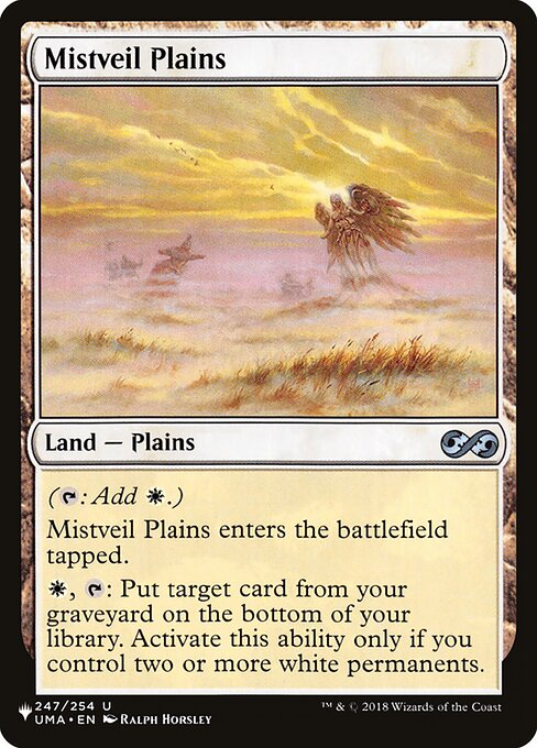 Mistveil Plains - The List Reprints - U - 247/254