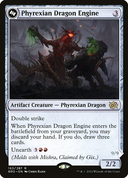 Phyrexian Dragon Engine - The Brothers' War - R - 163