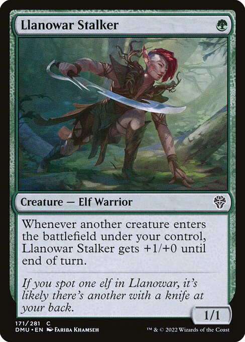 Llanowar Stalker - Dominaria United - C - 171