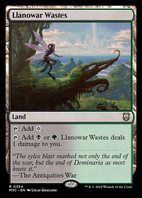 Llanowar Wastes (Ripple Foil) - Commander: Modern Horizons 3 - R - 354