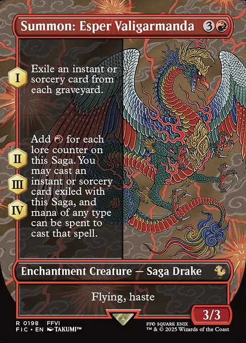 Summon: Esper Valigarmanda (Borderless) - Commander: FINAL FANTASY - R - 198