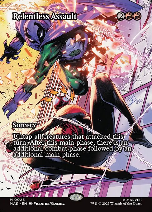 Relentless Assault (Borderless) - Marvel Universe Eternal-Legal - M - 25