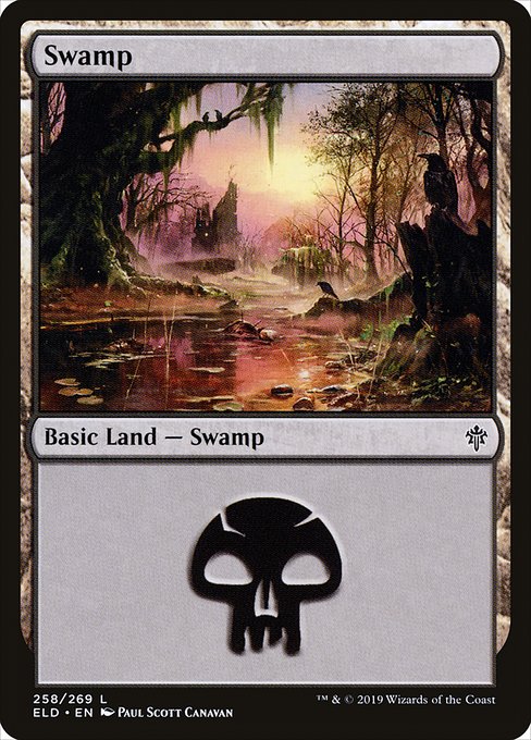 Swamp (258) - Throne of Eldraine - L - 258
