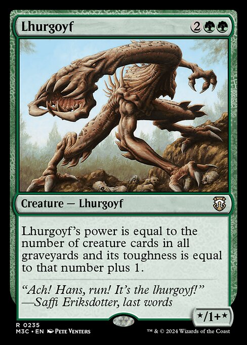 Lhurgoyf (Ripple Foil) - Commander: Modern Horizons 3 - R - 235