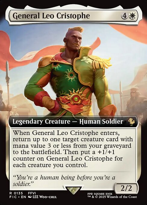 General Leo Cristophe (Extended Art) - Commander: FINAL FANTASY - R - 135