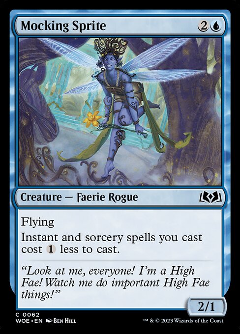 Mocking Sprite - Wilds of Eldraine - C - 62