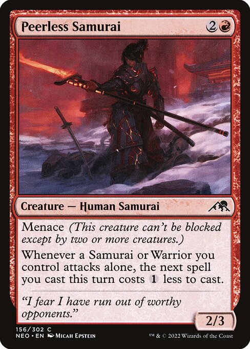 Peerless Samurai - Kamigawa: Neon Dynasty - C - 156