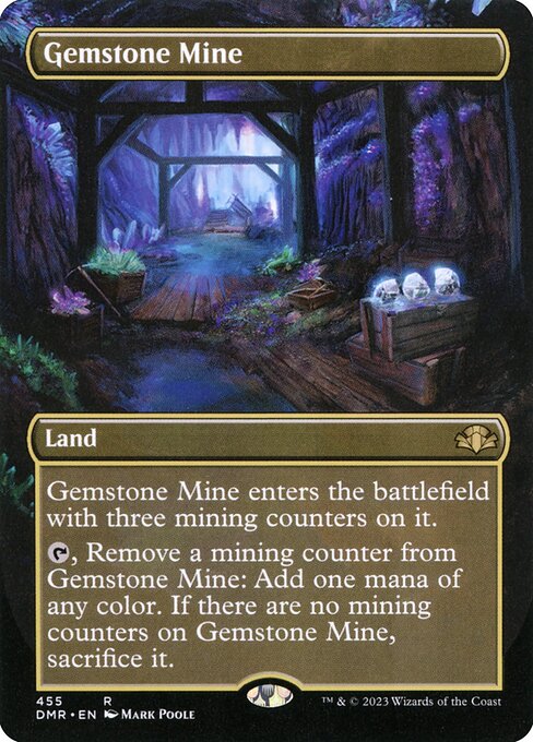 Gemstone Mine (Borderless) - Dominaria Remastered - R - 455