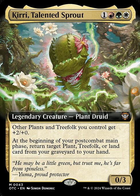 Kirri, Talented Sprout (Extended Art) - Commander: Outlaws of Thunder Junction - M - 43