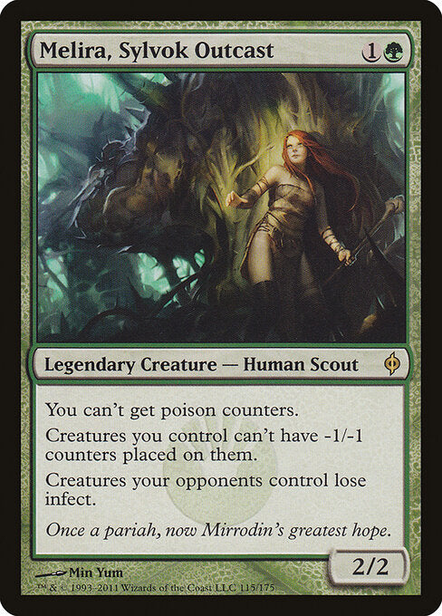 Melira, Sylvok Outcast - New Phyrexia - R - 115