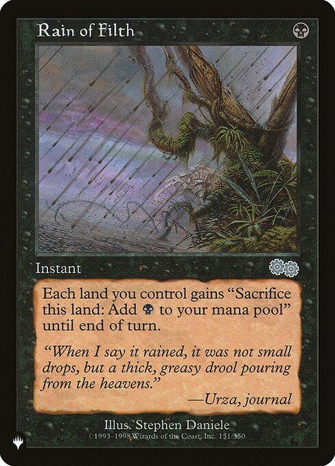 Rain of Filth - The List Reprints - U - 151/350