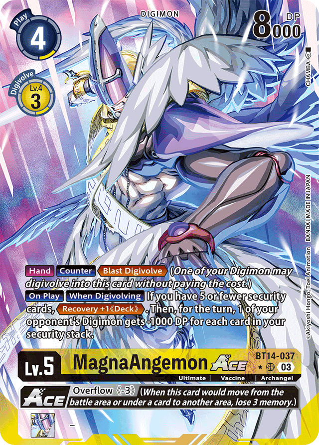 MagnaAngemon ACE - Blast Ace - Super Rare - BT14-037 SR