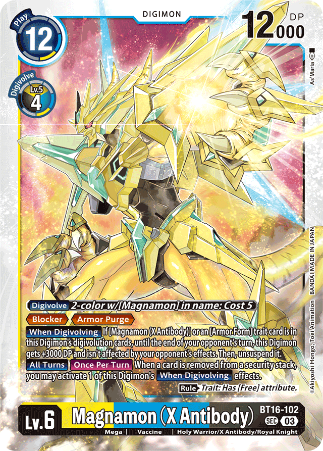 Magnamon (X Antibody) - Beginning Observer - Secret Rare - BT16-102 SEC