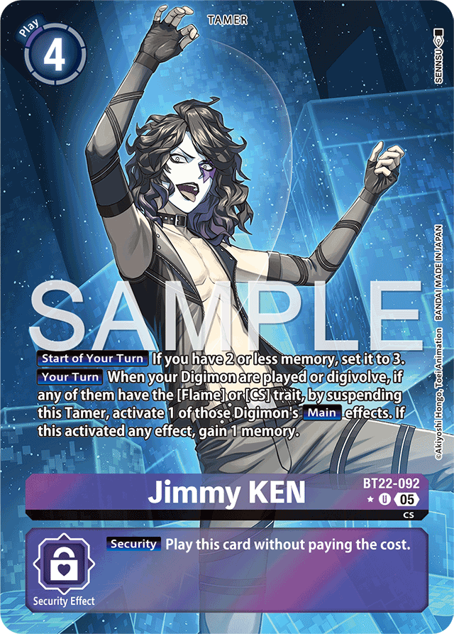 Jimmy KEN (Alternate Art) - Cyber Eden - Uncommon - BT22-092 U