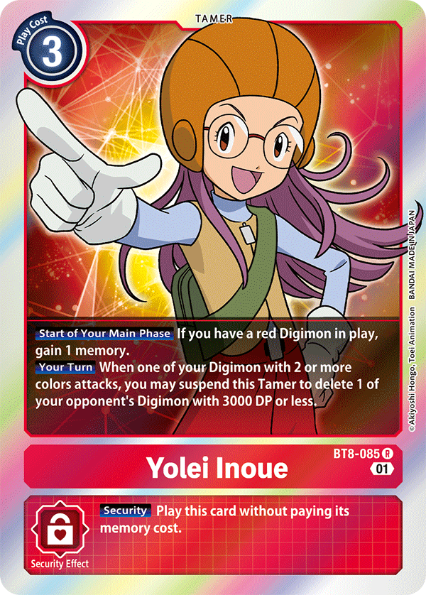 Yolei Inoue - New Awakening - Rare - BT8-085 R