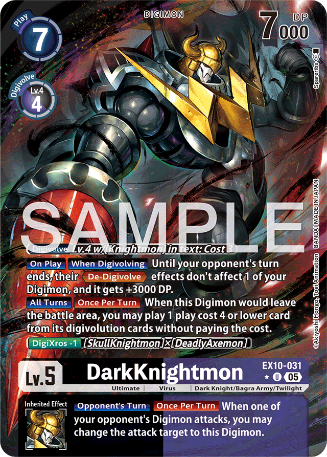 DarkKnightmon (Alternate Art) - Sinister Order - Uncommon - EX10-031 U