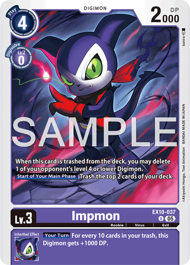 Impmon - Sinister Order - Uncommon - EX10-037 U