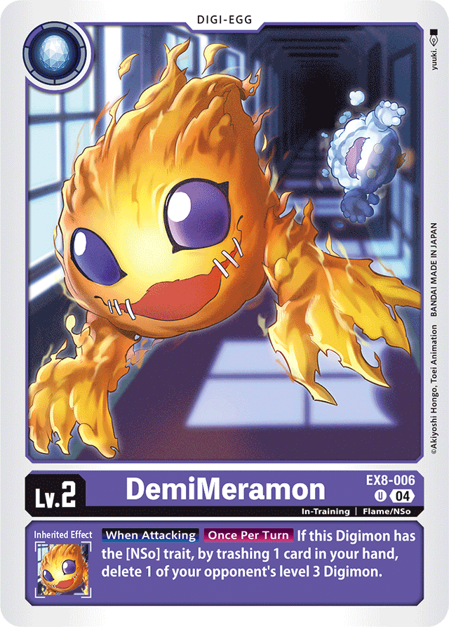 DemiMeramon - Chain of Liberation - Uncommon - EX8-006 U
