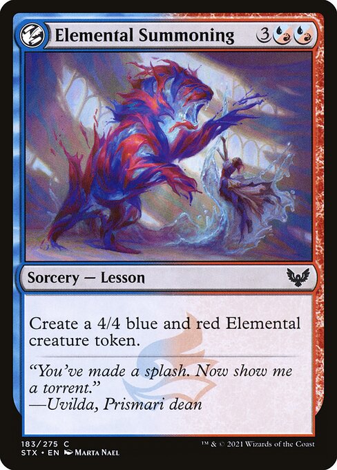 Elemental Summoning - Strixhaven: School of Mages - C - 183