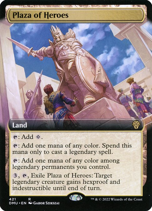 Plaza of Heroes (Extended Art) - Dominaria United - R - 421