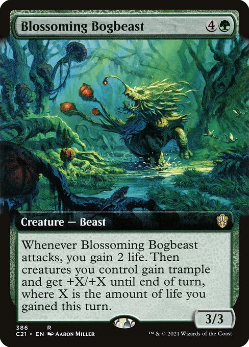 Blossoming Bogbeast (Extended Art) - Commander 2021 - R - 386