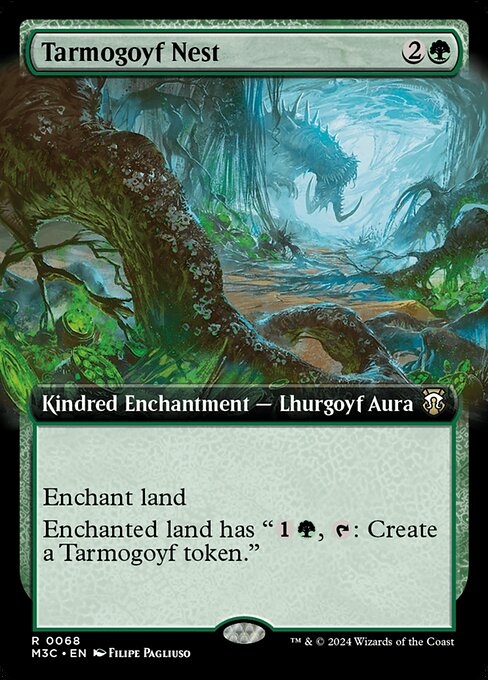 Tarmogoyf Nest (Extended Art) (Ripple Foil) - Commander: Modern Horizons 3 - C - 68