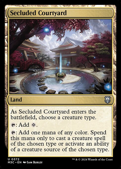 Secluded Courtyard (Ripple Foil) - Commander: Modern Horizons 3 - U - 372