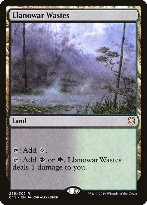 Llanowar Wastes - Commander 2019 - R - 258