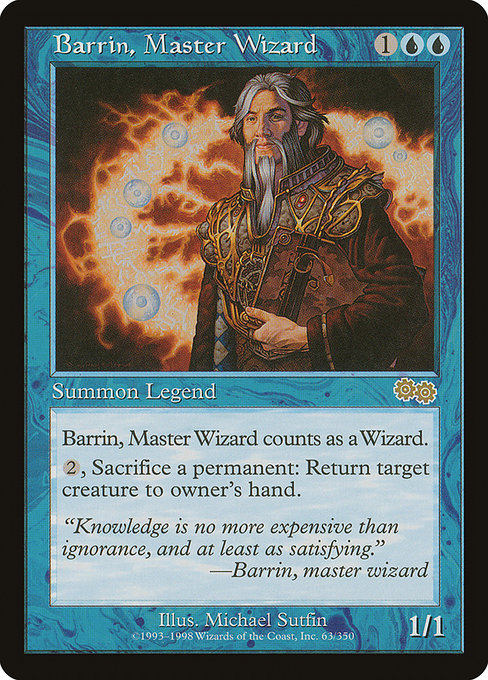 Barrin, Master Wizard - Urza's Saga - R - 63