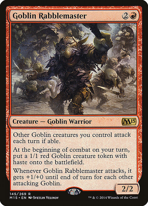 Goblin Rabblemaster - Magic 2015 (M15) - R - 145