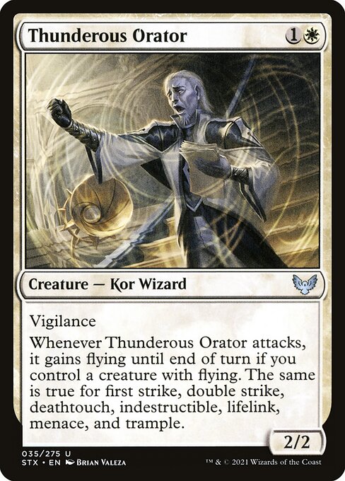 Thunderous Orator - Strixhaven: School of Mages - U - 35