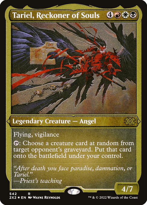 Tariel, Reckoner of Souls (Foil Etched) - Double Masters 2022 - R - 542