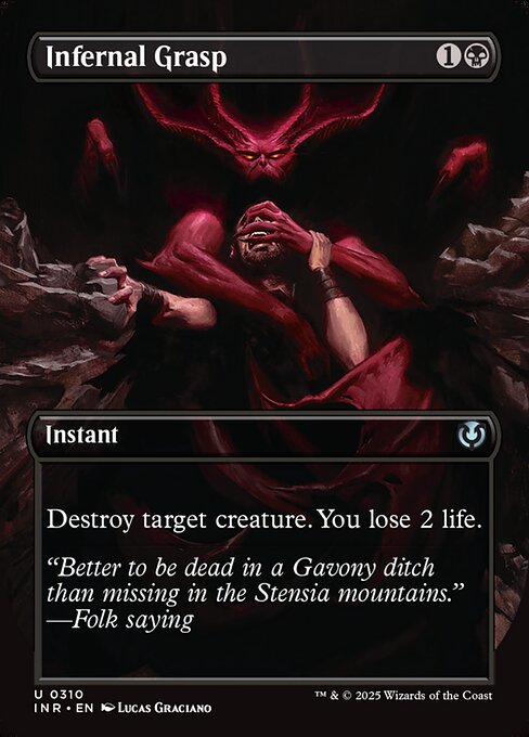 Infernal Grasp (Borderless) - Innistrad Remastered - U - 310