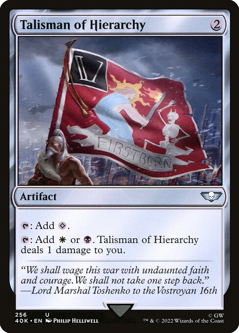 Talisman of Hierarchy - Universes Beyond: Warhammer 40,000 - U - 256
