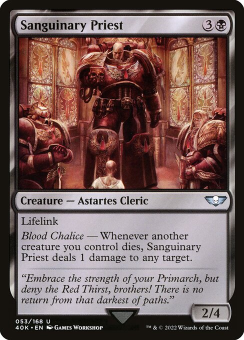 Sanguinary Priest (Surge Foil) - Universes Beyond: Warhammer 40,000 - U - 53