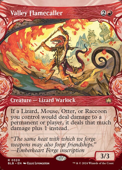 Valley Flamecaller (Showcase) - Bloomburrow - R - 320