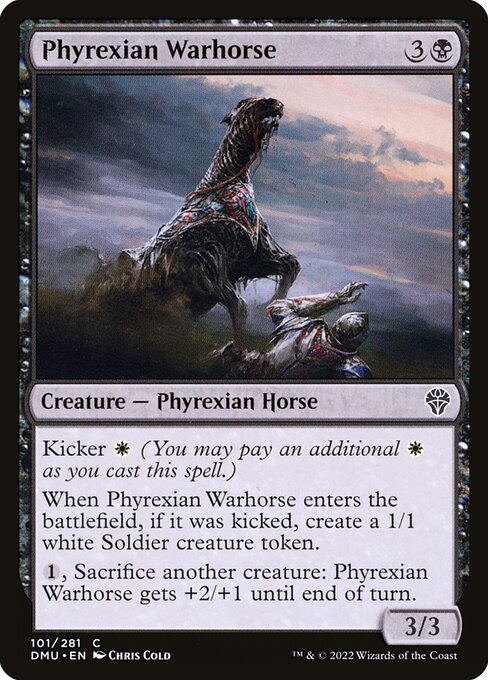 Phyrexian Warhorse - Dominaria United - C - 101