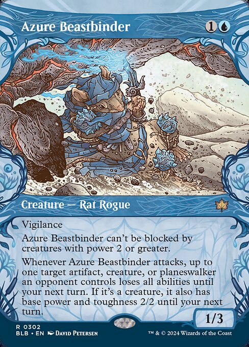 Azure Beastbinder (Showcase) - Bloomburrow - R - 302