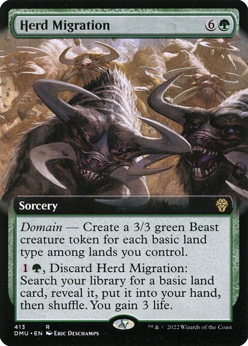 Herd Migration (Extended Art) - Dominaria United - R - 413