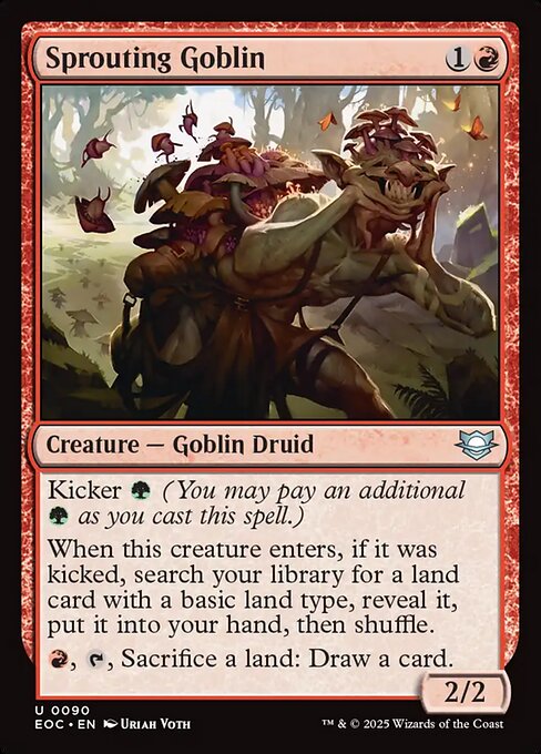 Sprouting Goblin - Commander: Edge of Eternities - U - 90