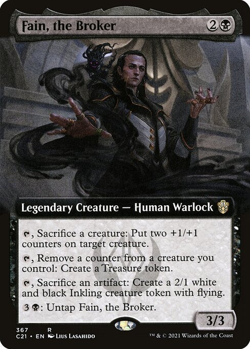 Fain, the Broker (Extended Art) - Commander 2021 - R - 367