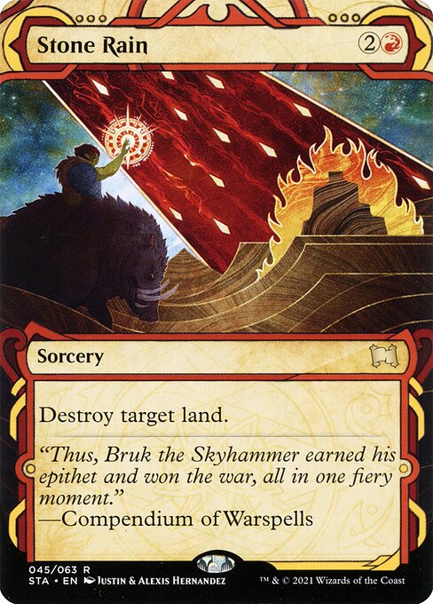 Stone Rain (JP Alternate Art) - Strixhaven: Mystical Archives - R - 108