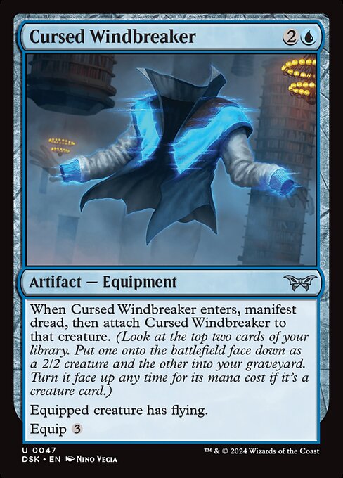 Cursed Windbreaker - Duskmourn: House of Horror - U - 47