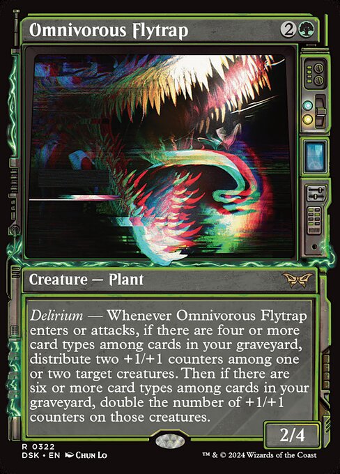 Omnivorous Flytrap (Showcase) - Duskmourn: House of Horror - R - 322