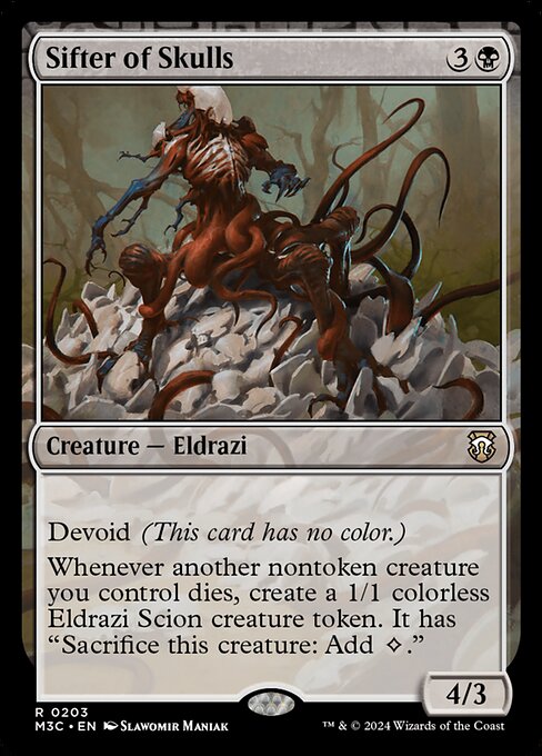 Sifter of Skulls (Ripple Foil) - Commander: Modern Horizons 3 - R - 203
