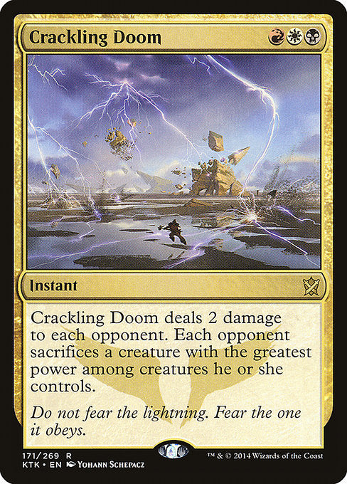 Crackling Doom - Khans of Tarkir - R - 171