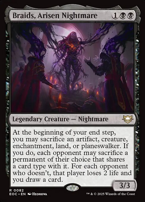 Braids, Arisen Nightmare - Commander: Edge of Eternities - R - 82
